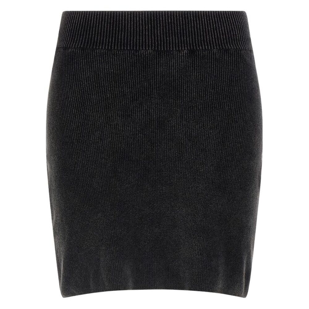 Alexander Wang Black Cotton Long Women's Skirt